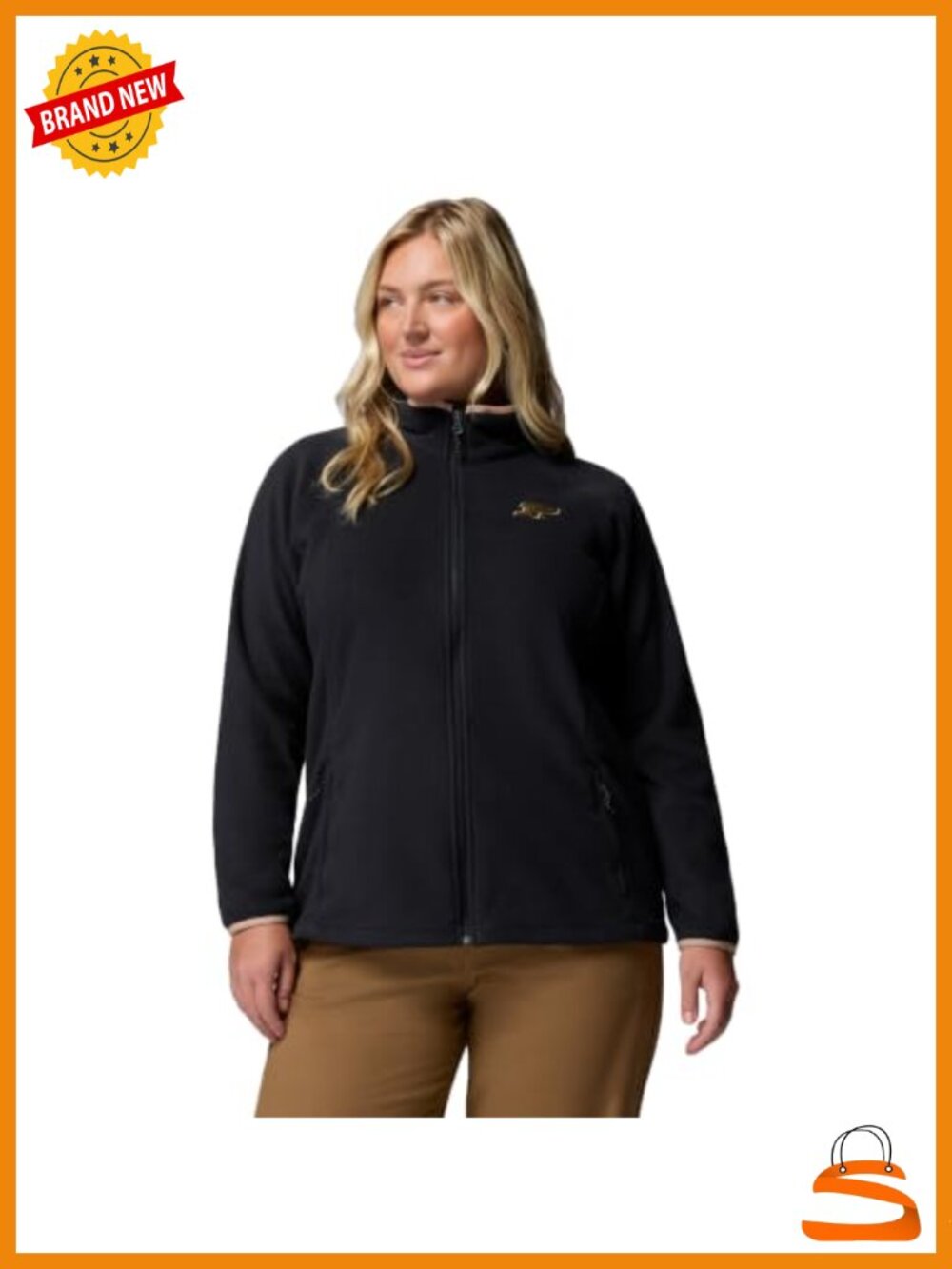 Women's Collegiate Fleece Jacket Microfleece Lightweight Full Zip Layer